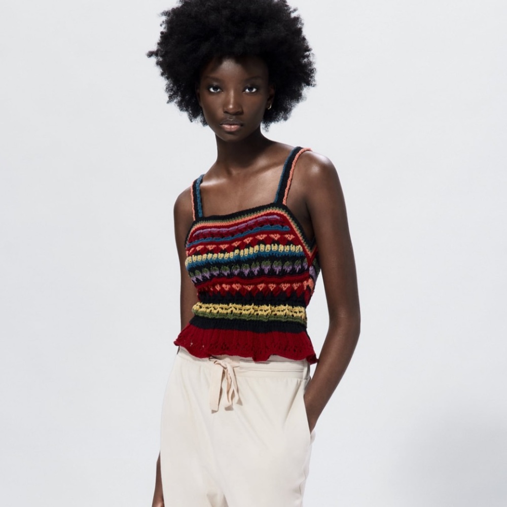 Zara crochet tank